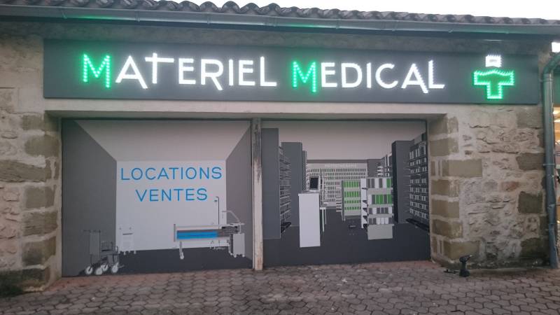 Signalétique lumineuse pharmacie Martigues