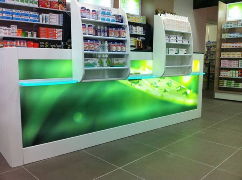 point d'accueil personnalisé lumineux vitrolles