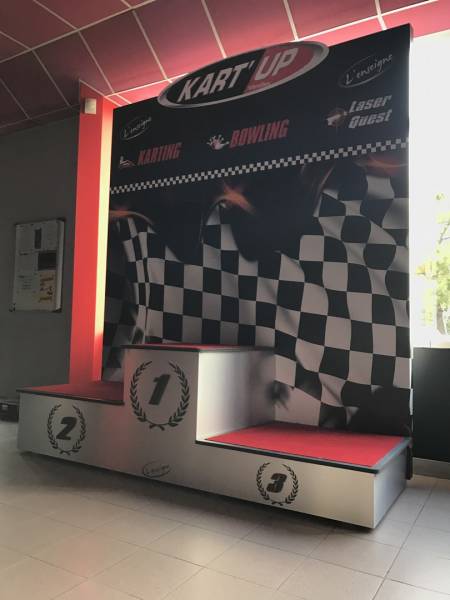 podium de classement karting vitrolles