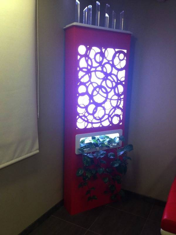 jardiniere colonne lumineuse nimes