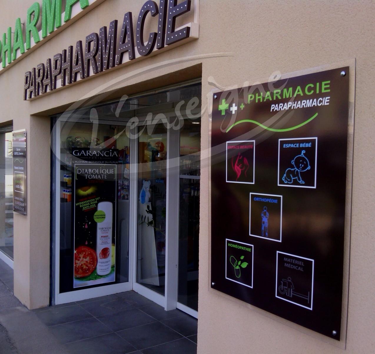 Enseigne lumineuse à diodes fontvieille