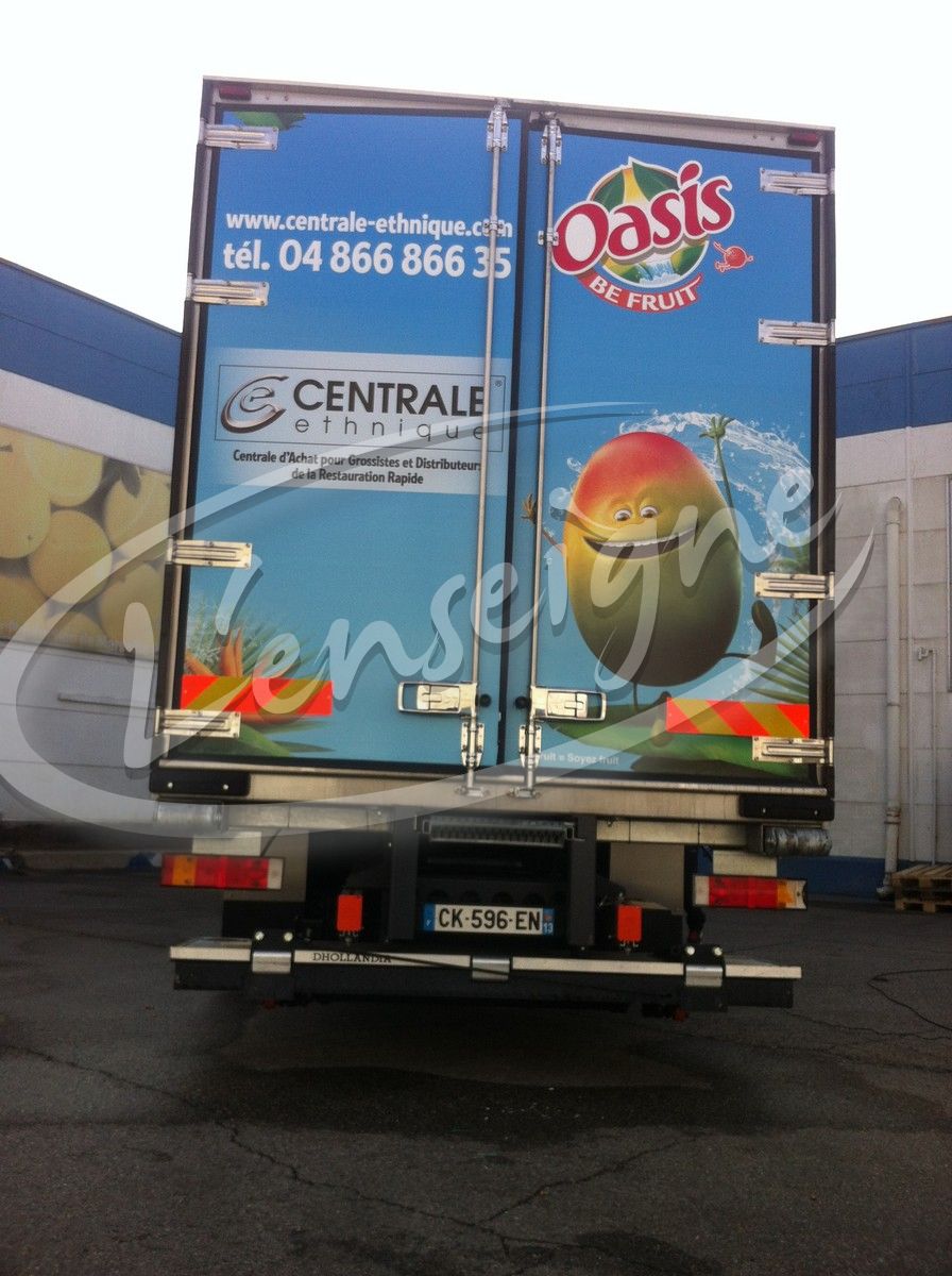 publicité camion poids lourd marseille