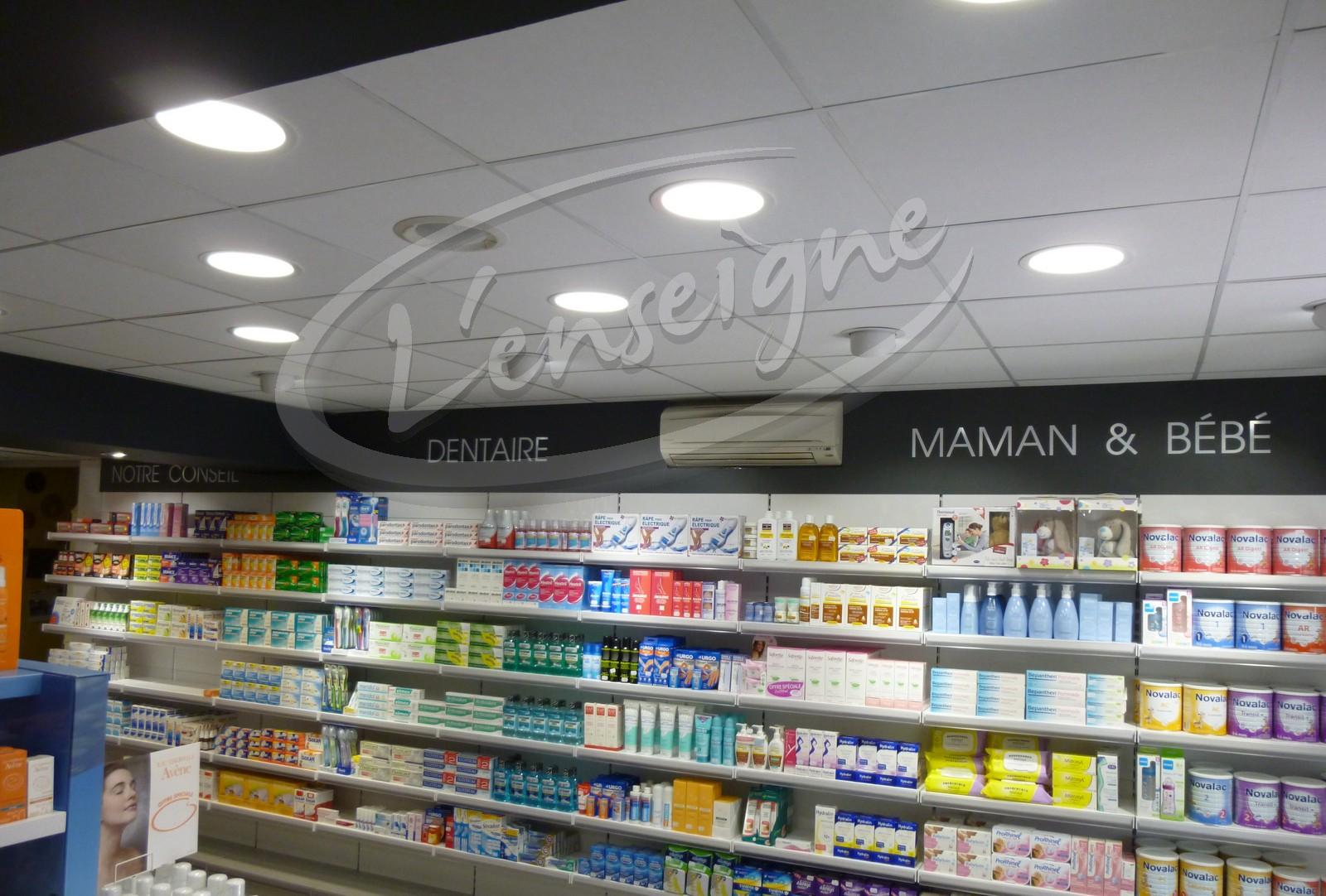 décoration adhésive pour pharmacie marignagne