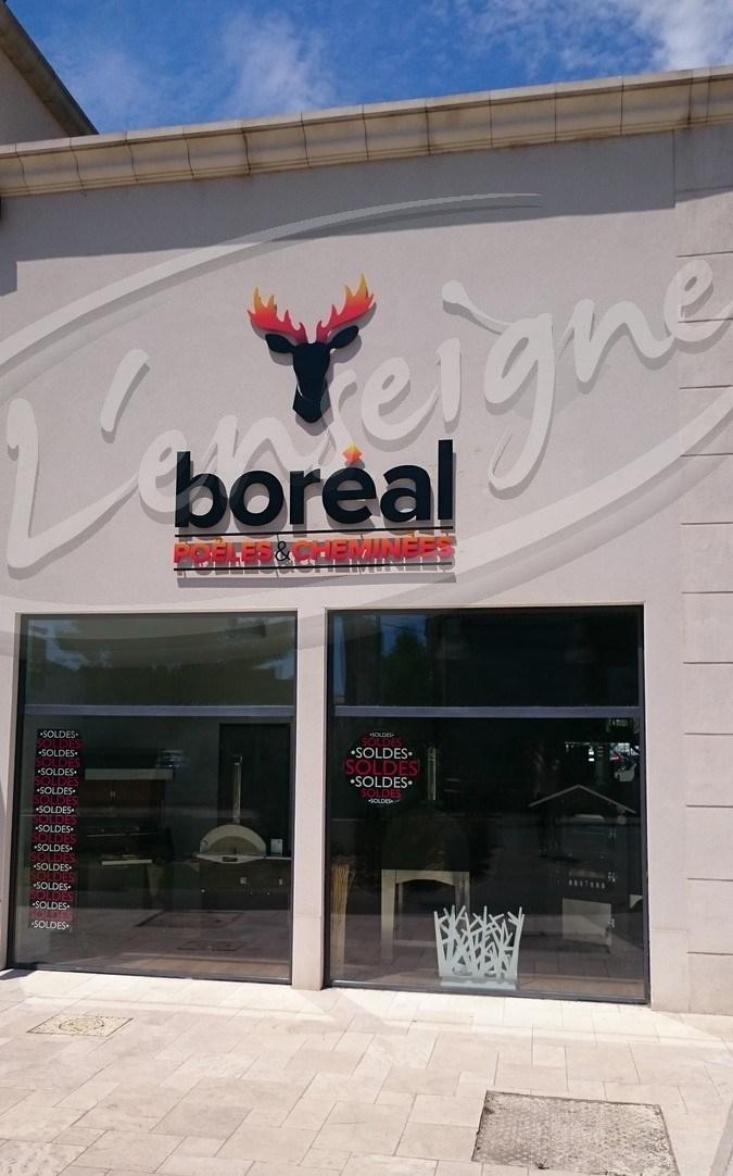 Lettres reliefs en PVC cabries