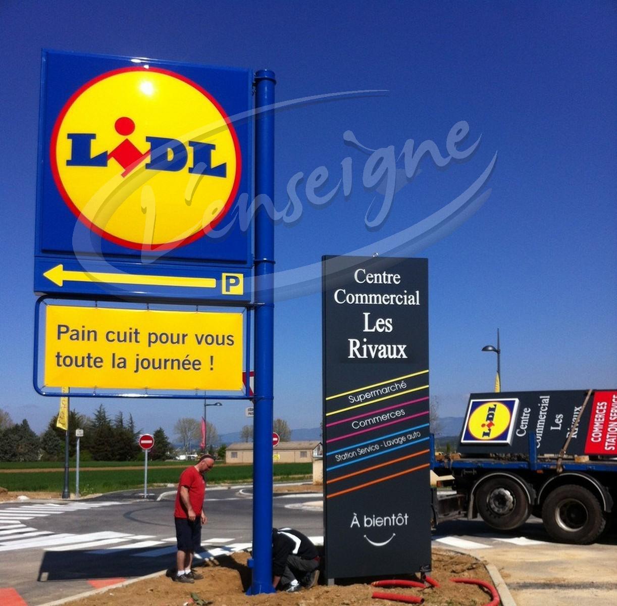 Panneau publicitaire sur pied Région PACA