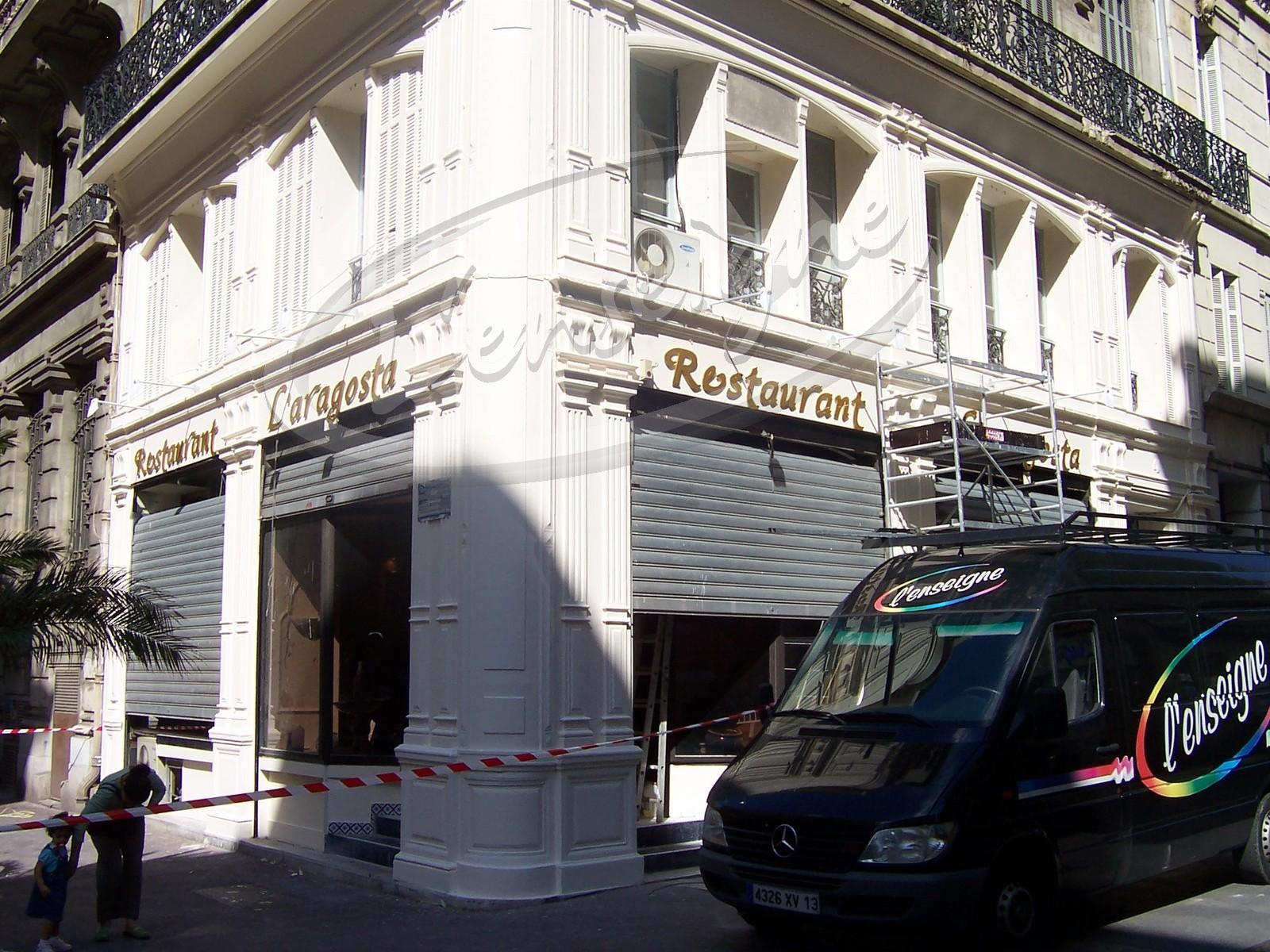 lettres reliefs aluminium istres