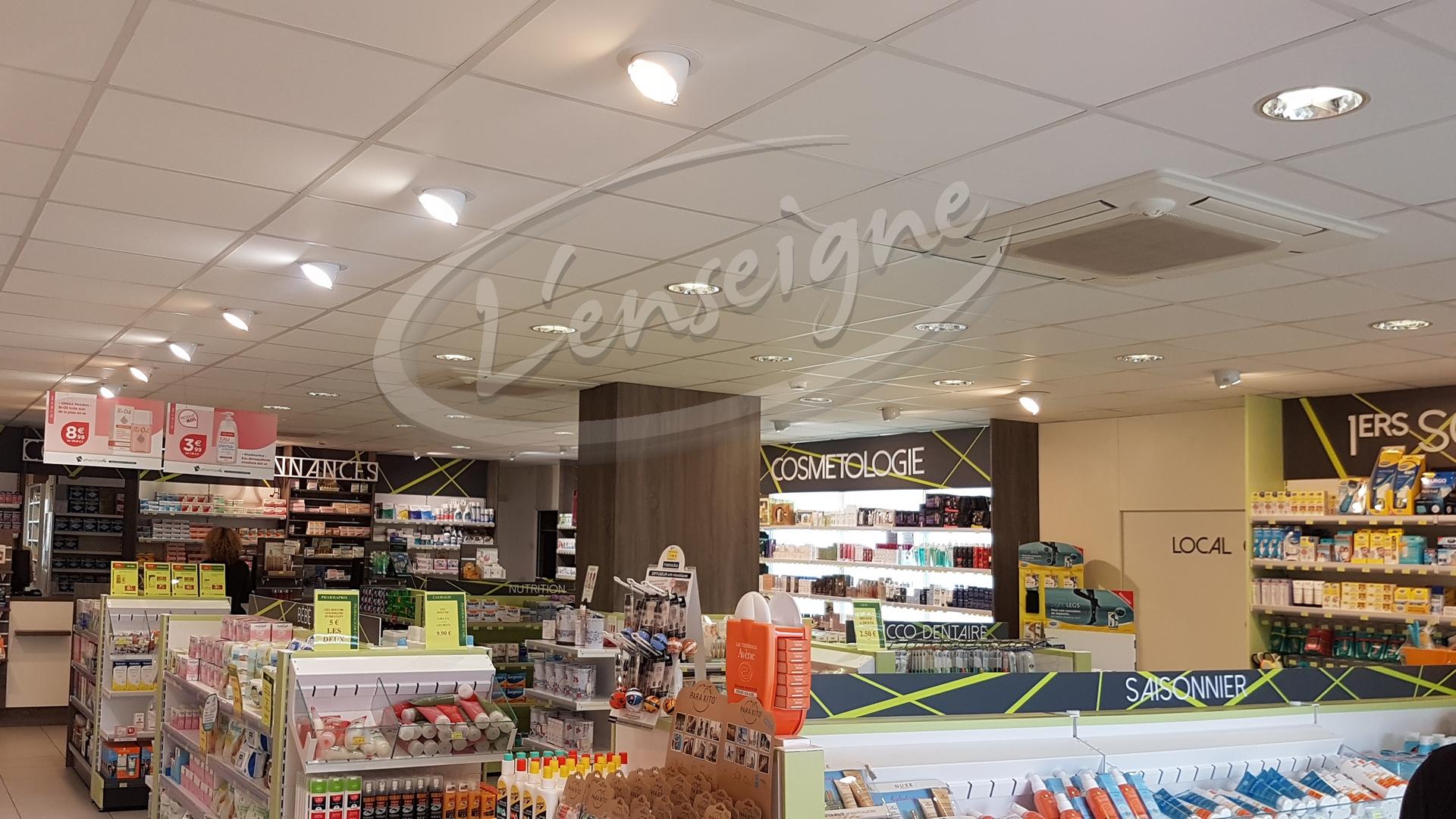 Signalétique pour l'interieur de pharmacie à Marseille