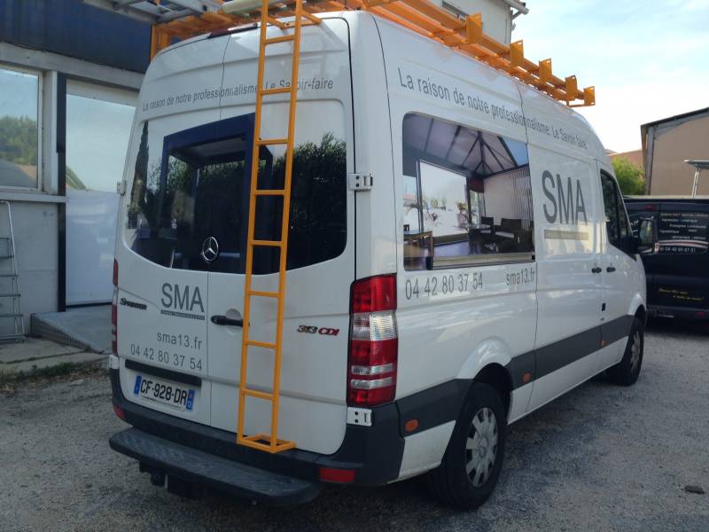 décoration adhésif fourgon martigues